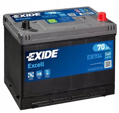Аккумулятор автомобильный Exide Excell EB704 70Ah о.п. (Exide Technologies)